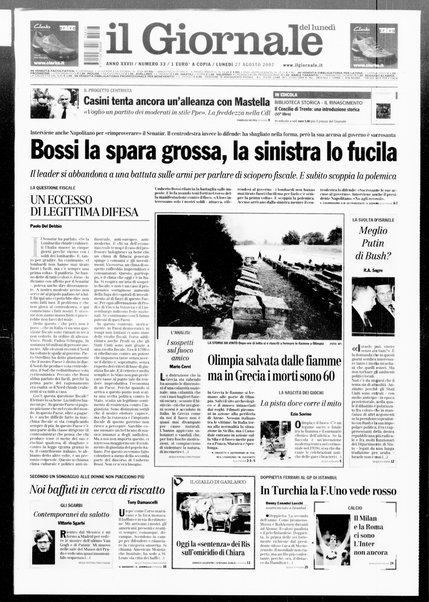Il giornale del lunedi
